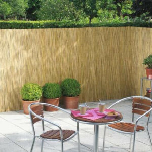 Claie en roseau naturel 1,5 x 5 ouvert NATURCANE pour une intimité naturelle dans votre jardin