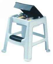 Marche pied avec coffre de rangement pour un rangement pratique