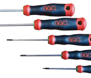 Jeu de 5 tournevis S1 Torx® SAM OUTILLAGE T-J3