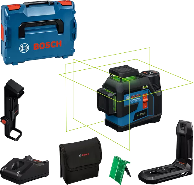 Laser lignes 12 V GLL 12V-100-33 CG Professional + 1 batterie 2 Ah + chargeur rapide + coffret L-BOXX BOSCH 0601065401