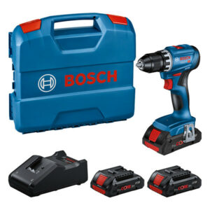 Perceuse-visseuse 18 V GSR18V-45 brushless + 3 batteries ProCORE 4 Ah + chargeur en coffret L-Case BOSCH 0615A5002N