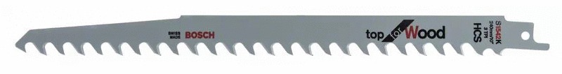 5 lames de scie sabre S 1542 K Top for Wood BOSCH 2608650682