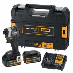 Visseuse À Chocs Ultra Compacte XR 18V 5Ah Brushless DCF85MP2T-QW Édition Limitée McLaren Livrée Avec 2 Batteries 5Ah Li-Ion, 1 Chargeur en Coffret TSTAK