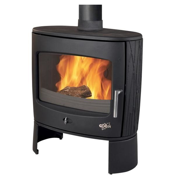 Poêle à bois Eclipse anthracite - fonte 8 kW