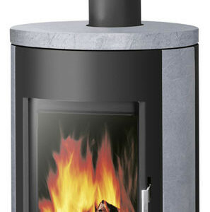 Poêle à bois Austin 7 Acier Noir - Pierre Ollaire - 7 kW