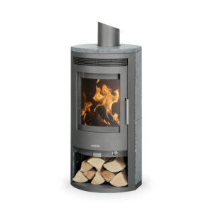 Poêle à bois Baltrum D 2.0 Acier Gris - Pierre Ollaire - 5,5 kW