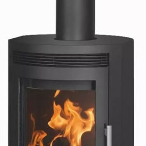 Poêle à bois Baltrum D 2.0 Acier Noir - 5,5 kW