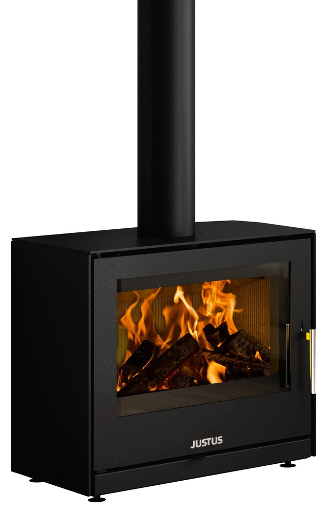 Poêle à bois Dias Acier Noir - 6,5 kW
