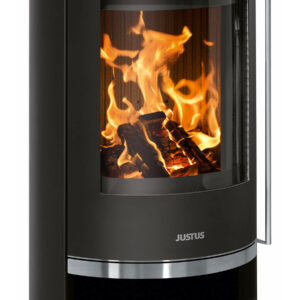 Poêle à bois Faro 2.0 Acier Noir - Plaque de Recouvrement Acier Noir - 6,0 kW