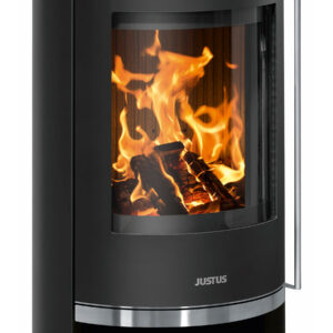 Poêle à bois Faro 2.0 Acier Noir - Plaque de Recouvrement Pierre Ollaire - 6,0 kW