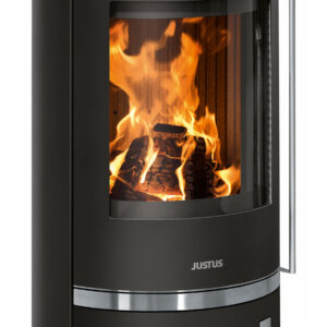 Poêle à bois Faro Top 2.0 Acier Noir - Plaque de Recouvrement Acier Noir - 6,0 kW