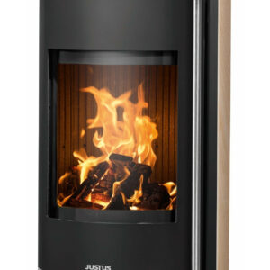 Poêle à bois Faro W+ 2.0 Acier Gris - Plaque de Recouvrement Pierre Ollaire - 7,0 kW