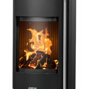 Poêle à bois Faro W+ 2.0 Acier Noir - Plaque de Recouvrement Acier Noir - 7,0 kW