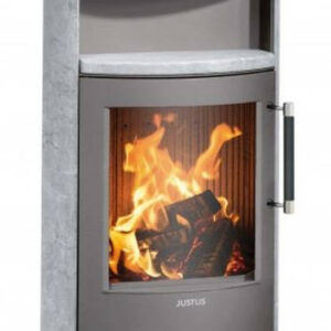 Poêle à bois Island 5 2.0 Acier Gris - Pierre Ollaire - 5 kW