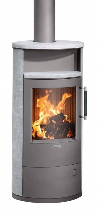 Poêle à bois Island 5 2.0 Acier Gris - Pierre Ollaire - 5 kW