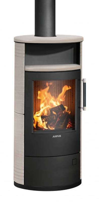 Poêle à bois Island 5 2.0 Acier Noir - Céramique Freddo - 5 kW