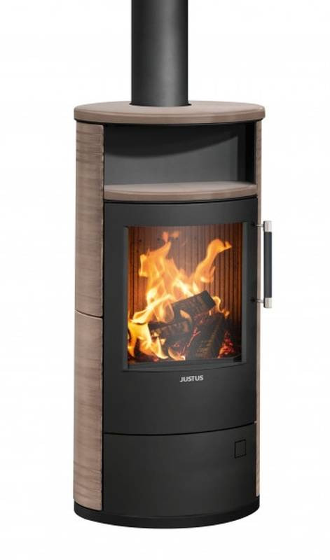 Poêle à bois Island 5 2.0 Acier Noir - Céramique Grappa - 5 kW
