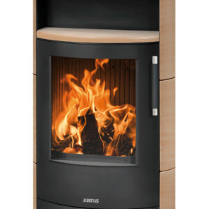 Poêle à bois Island 7 2.0 Acier Noir - Céramique Corretto - 6,5 kW