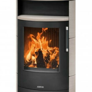 Poêle à bois Island 7 2.0 Acier Noir - Céramique Freddo - 6,5 kW