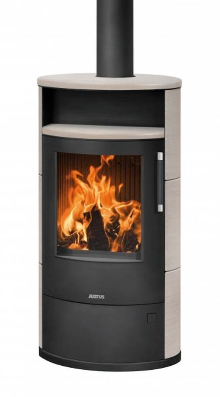Poêle à bois Island 7 2.0 Acier Noir - Céramique Freddo - 6,5 kW