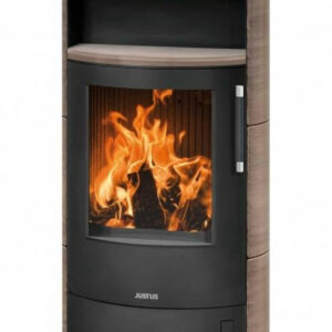 Poêle à bois Island 7 2.0 Acier Noir - Céramique Grappa - 6,5 kW