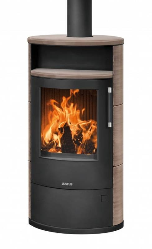 Poêle à bois Island 7 2.0 Acier Noir - Céramique Grappa - 6,5 kW