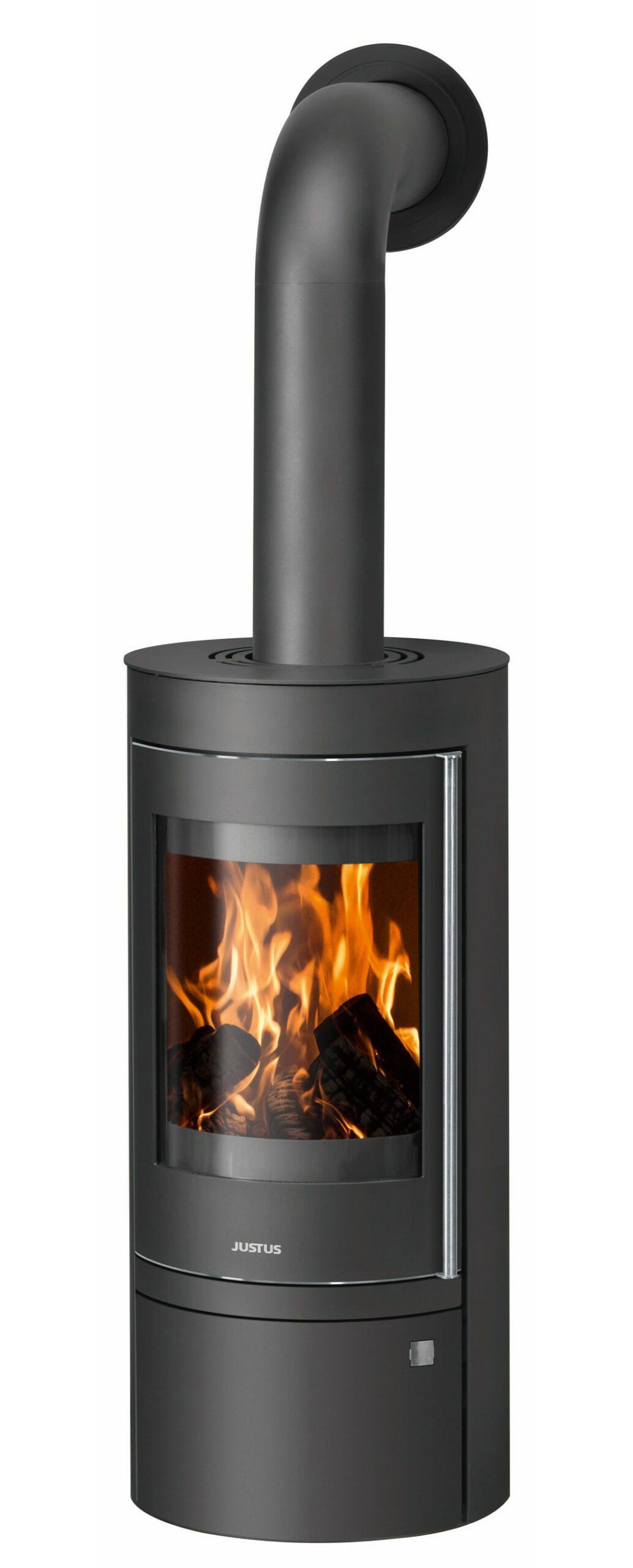 Poêle à bois Mino Top 2.0 Acier Noir - Dessus Acier Noir - Porte Fonte - 5,5 kW