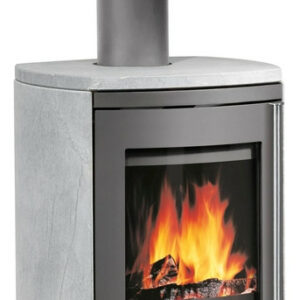 Poêle à bois Reno R Acier Gris - Pierre Ollaire - 6 kW