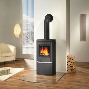 Poêle à bois Reno R Acier Noir - 6 kW