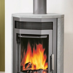 Poêle à bois Usedom 7 Acier Gris - Pierre Ollaire - 7 kW