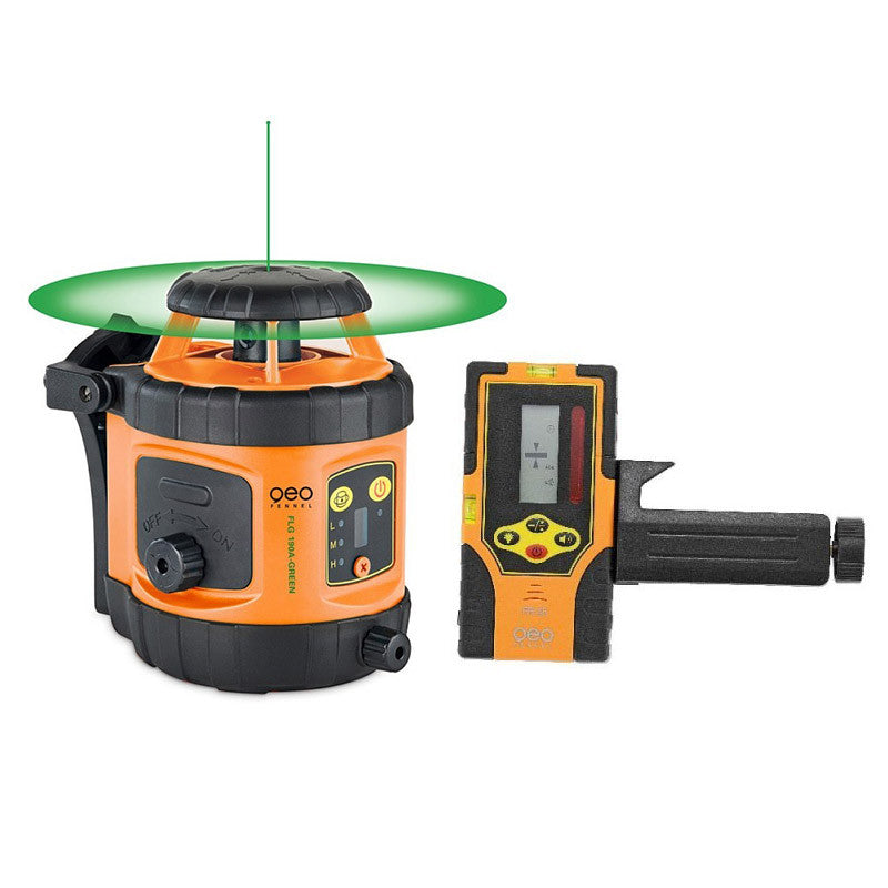Niveau laser rotatif automatique GEO FENNEL FLG 190A-GREEN + FRG45 - 292195