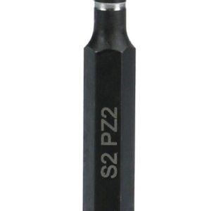 10 embouts impact 1/4'' cruciformes PZ2 longueur 75 mm HANGER 134098