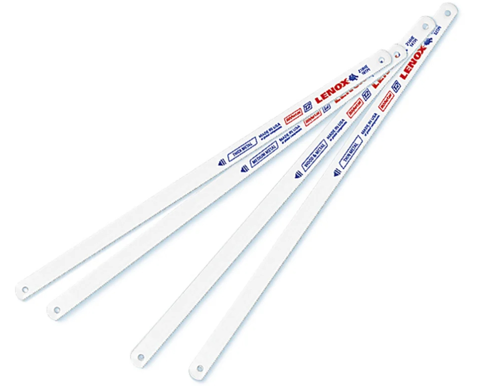 100 lames de scie à métaux bimétal 218HE T2 18 dents LENOX 20116218HE
