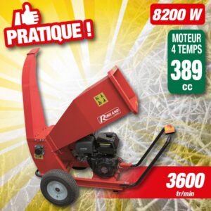 Broyeur de végétaux à moteur thermique  389 cc