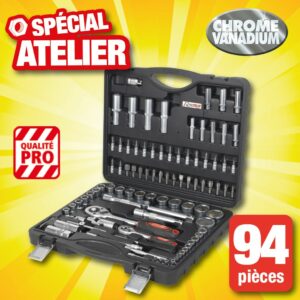 coffret cles a douille pro 94 pcs