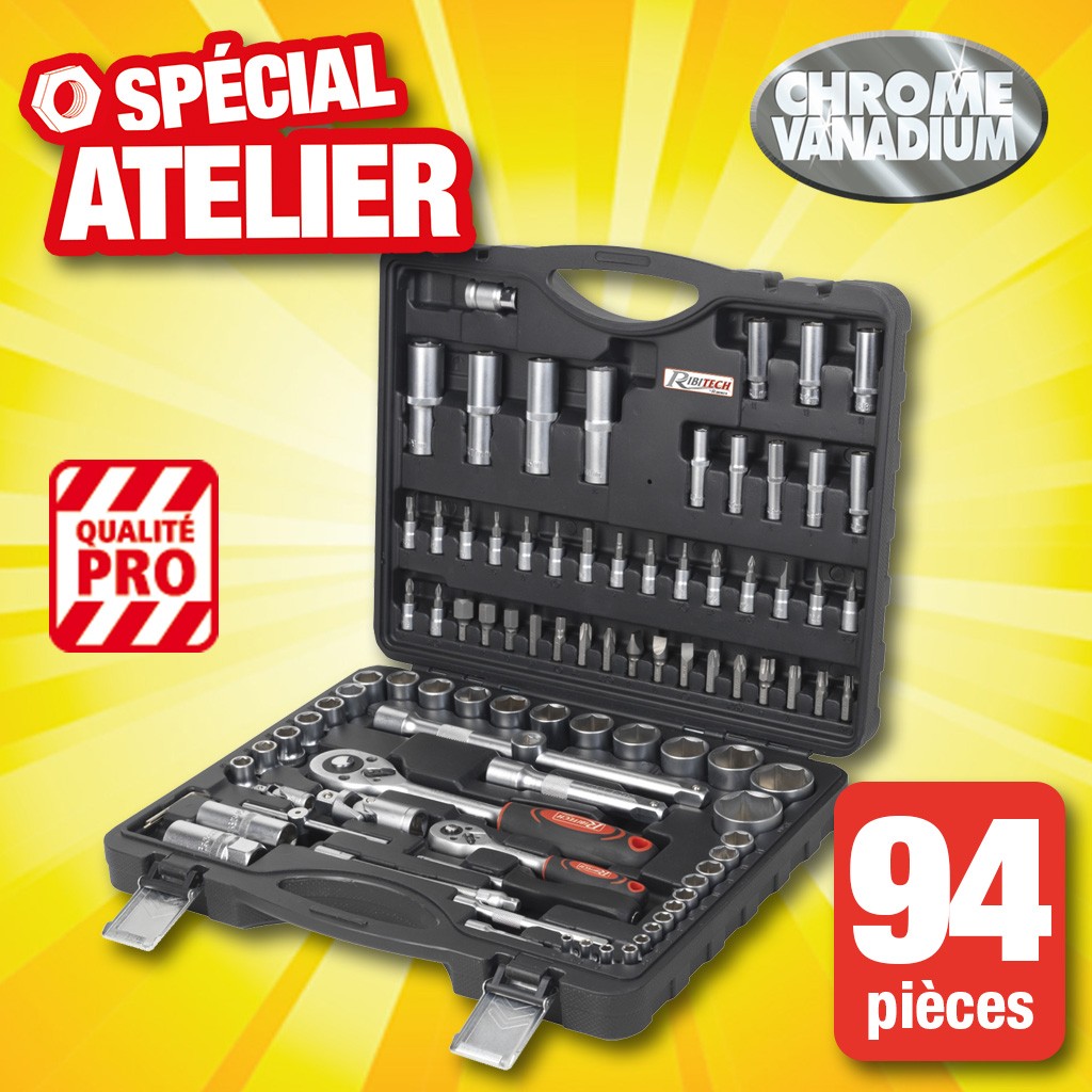 coffret cles a douille pro 94 pcs