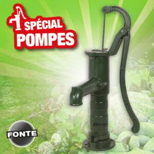 pompe a bras en fonte a poser