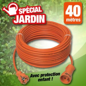 prolongateur elec. jardin 40m 3x1,5