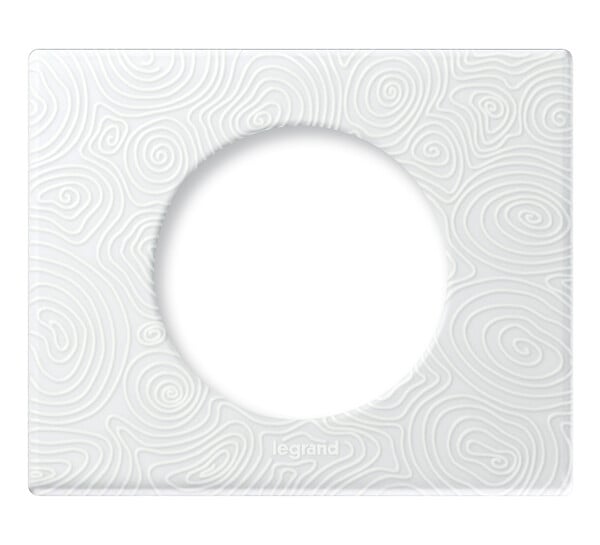 Plaque de finition Céliane - Porcelaine Songe