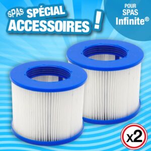 Cartouches de filtration - filtre pour SPA gonflable - H 10 cm