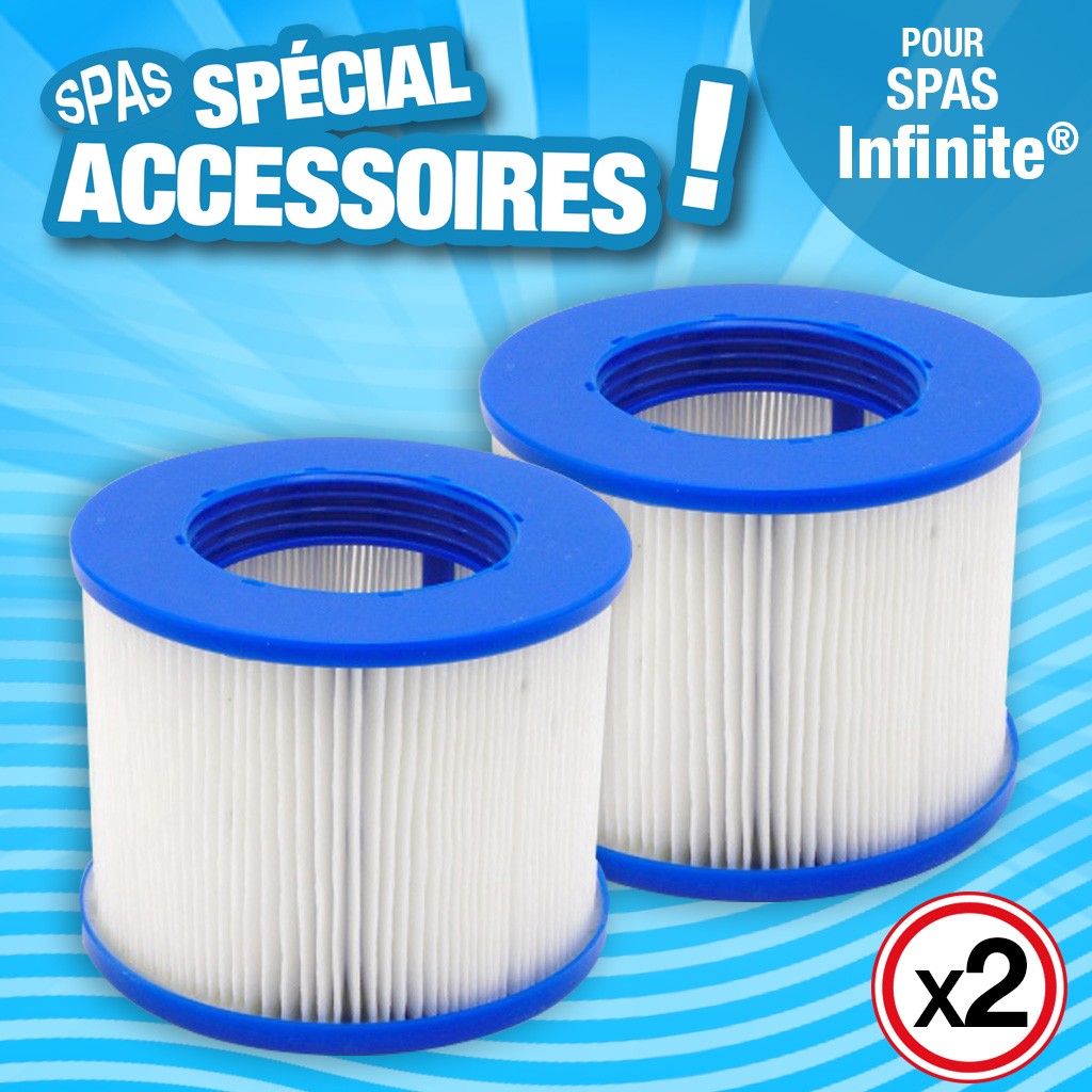 Cartouches de filtration - filtre pour SPA gonflable - H 10 cm