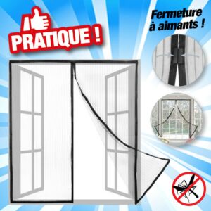Moustiquaire porte fenêtre 220x100cm