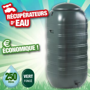 Récupérateur d'eau en colonne murale 250 litres