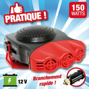 ventilateur voiture chauffant pour dégivrer ou désambuer votre pare brise