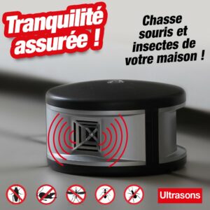 Répulsif anti-nuisible à ultrasons - angle 360?