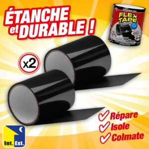 Stop fuite Colmator en ruban colmatant imperméable (lot de 2)