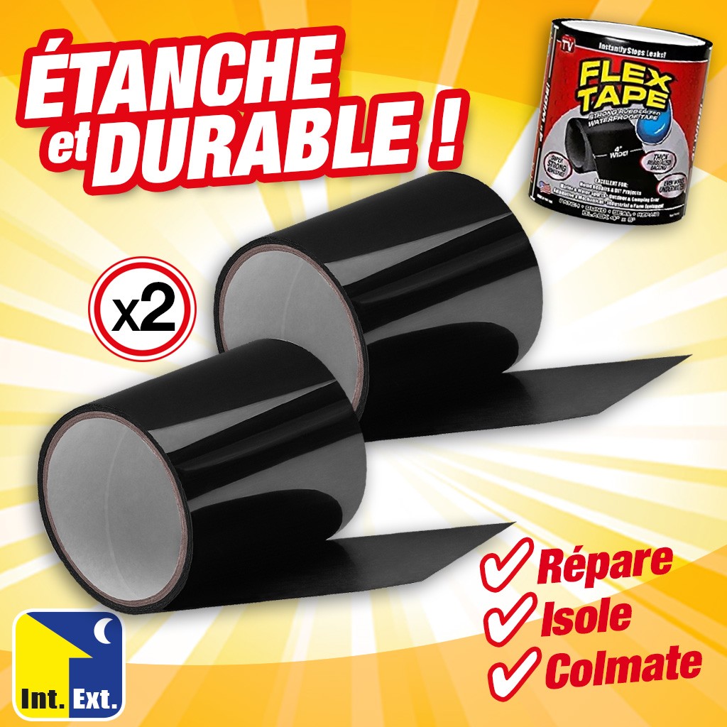 Stop fuite Colmator en ruban colmatant imperméable (lot de 2)