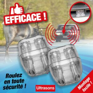 Avertisseur animaux pour éviter les collisions avec grand gibier