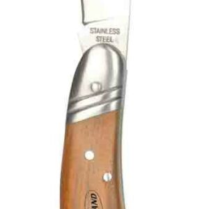 COUTEAU À GREFFER INOX POLI AVEC CRAN DE SÉCURITÉ