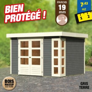 Serfouette 22 cm panne et langue Compact - manche bois 50 cm certifié PEFC 100%